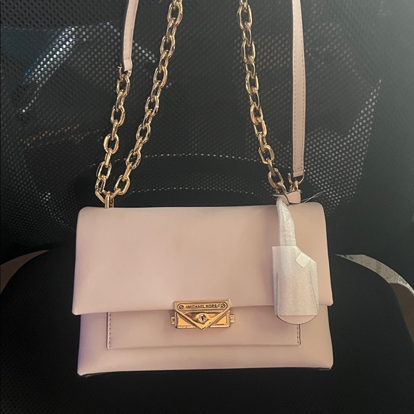 NEW Powder Blush Cece Medium Faux Leather Shoulder Bag Michael Kors - Picture 7 of 7